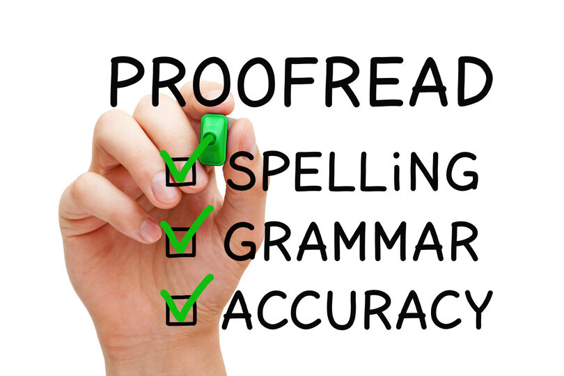 Proofreading Checklist