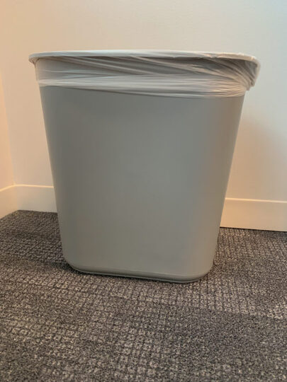 Small indoor trash can