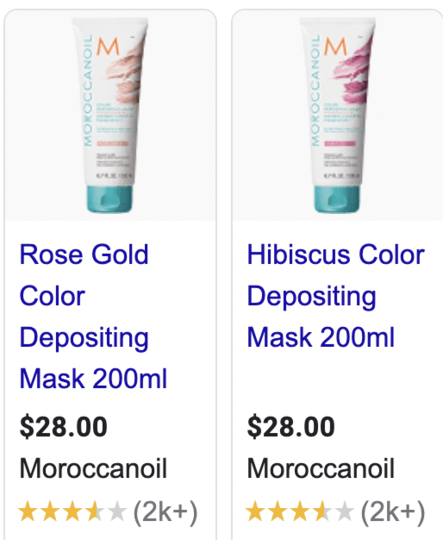 Morroccan oil color depositing mask