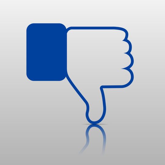 Imagine of Facebook “like” thumbs-up upside-down
