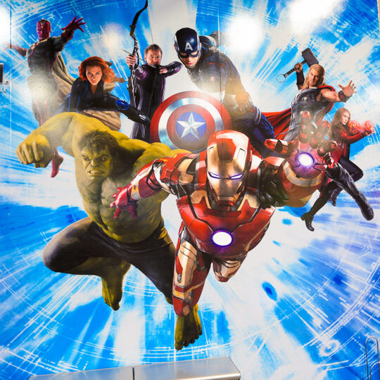 Large image of iconic Marvel superheroes