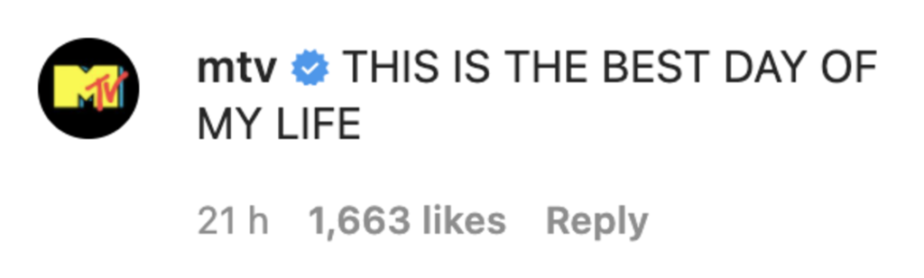 MTV commenting on Megan Foxs' engagement